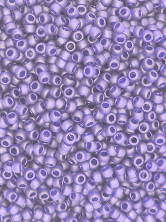 TOHO #15 Seeds - 8DF - Transparent Frosted Cobalt - 5 gms