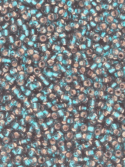 TOHO #15 Seeds - 27BD - Silver Lined Teal - 5 gms
