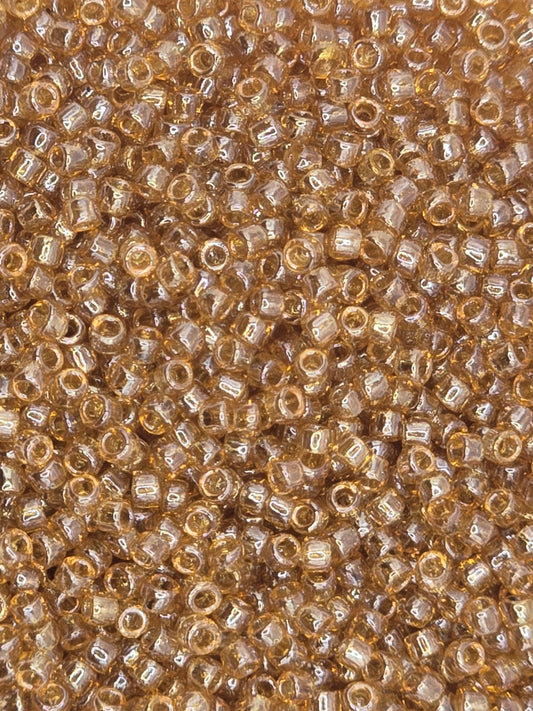 TOHO #15 Seeds - 103B - Transparent Luster Medium Topaz - 5 gms