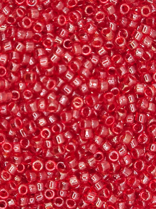 TOHO #15 Seeds - 109B - Transparent Luster Siam Ruby - 5 gms
