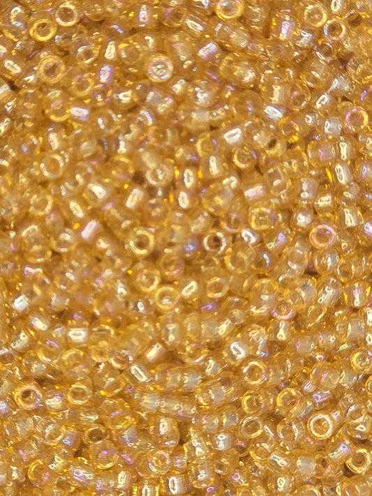 TOHO #15 Seeds - 162 - Transparent Rainbow Light Topaz - 5 gms