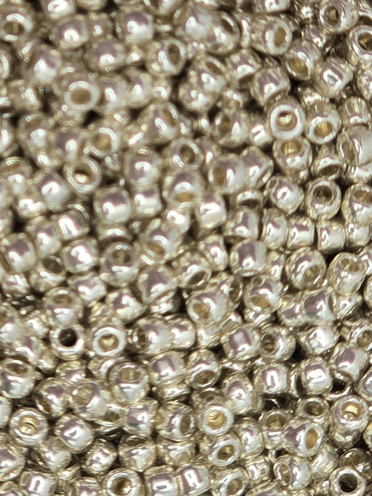 TOHO #11 Seeds - PF558 - Perma Finish Galvanized Aluminium - 10 gms