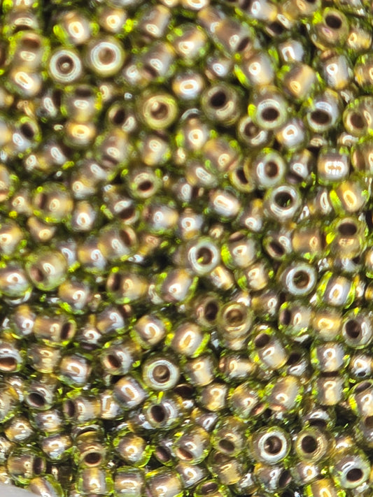TOHO #11 Seeds - 991 - Gold Lined Peridot - 10 gms