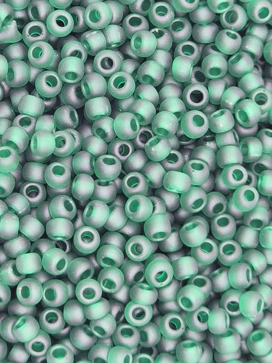 TOHO #11 Seeds - 939F - Transparent Frosted Green Emerald - 10 gms