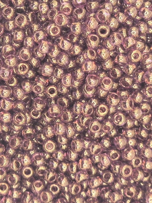 TOHO #11 Seeds - 203 - Gold Lustered Light Amethyst - 10 gms