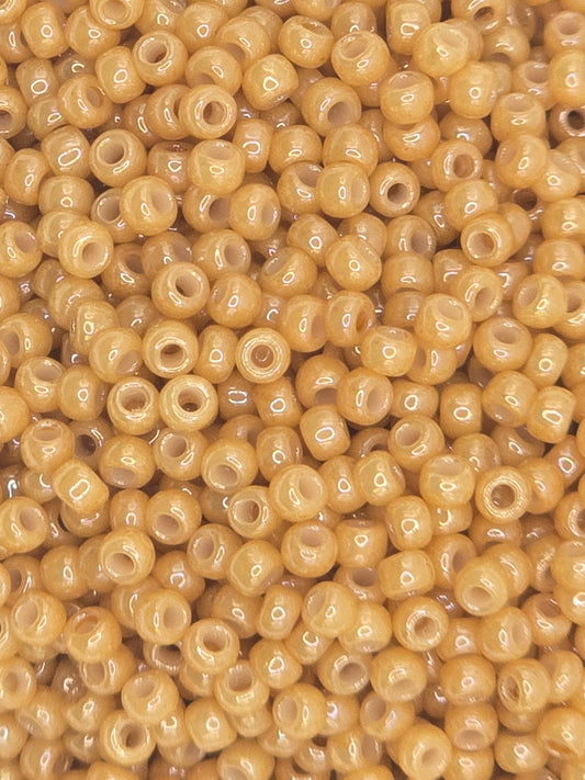 TOHO #11 Seeds -123D - Opaque Lustered Dark Beige - 10 gms