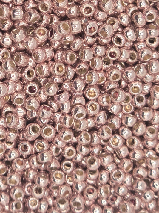 TOHO #11 Seeds - PF552 - Perma Finish Galvanized Sweet Blush - 10 gms