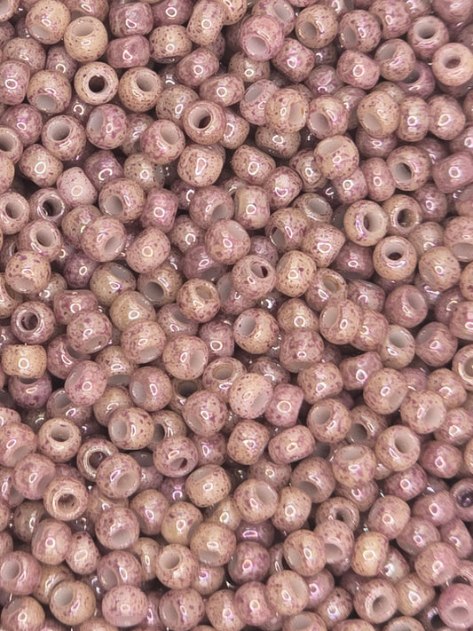 TOHO #11 Seeds - 1203 - Marbled Opaque Pink/Amethyst - 10 gms