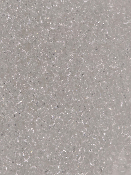 Czech #8 Seeds - Transparent Clear - 10 grams