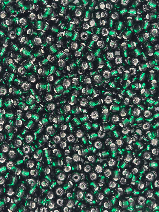 Czech #8 Seeds - Silver Lined Dark Green - 10 grams