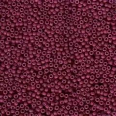 MIYUKI #11 Seed Bead - 11-2047 Opaque Matte Dyed Wine - 10 gms