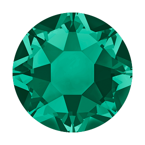 Swarovski Hot Fix - SS16 - Emerald - Pack 12