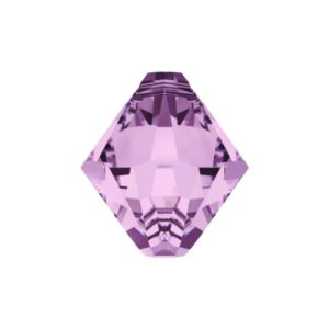 Swarovski 6301 Top Drilled Bicone - 8mm - Light Amethyst - 6 pcs
