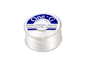 Toho One-G Beading Thread - 50 yards - White