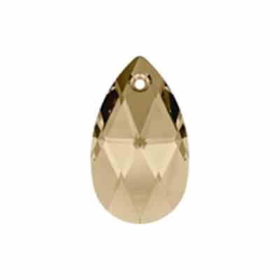Swarovski 6106 - 22mm - Teardrop Pendant - Golden Shadow