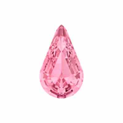 Swarovski 4300 - Pear - 10x6mm - Light Rose - Pack 4