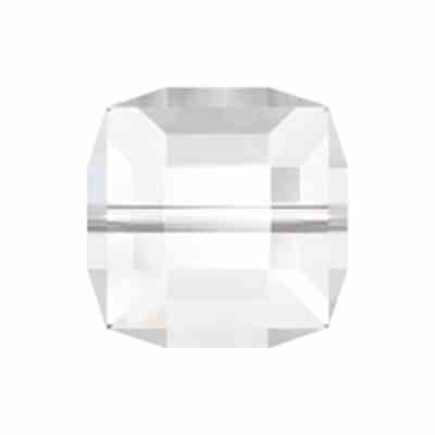 Swarovski 5601 - Cube - 6mm - Crystal - 4 pcs