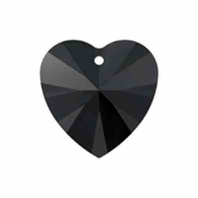 Swarovski 6228 - 18mm - Heart Pendant - Jet