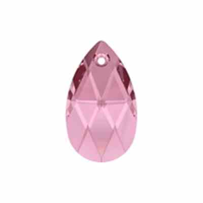 Swarovski 6106 - 16mm - Teardrop Pendant - Light Rose - Pack 2