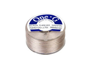 Toho One-G Beading Thread - 50 yards - Beige