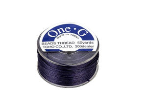 Toho One-G Beading Thread - 50 yards - Navy