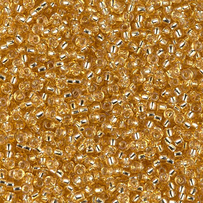 MIYUKI #11 Seed Bead - 11-3 Silver Lined Light Gold - 10 gms
