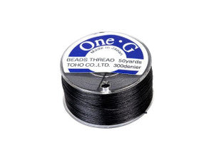 Toho One-G Beading Thread - 50 yards - Black