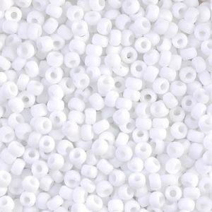 MIYUKI #11 Seed Bead - 11-402F Matte White - 10 gms