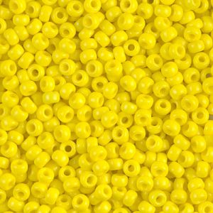 MIYUKI #11 Seed Bead - 11-404 Opaque Yellow - 10 gms