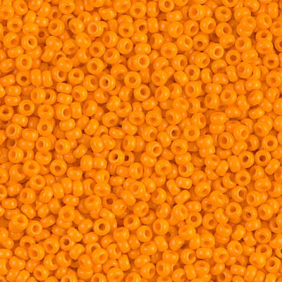 MIYUKI #11 Seed Bead - 11-406L Opaque Light Orange - 10 gms