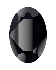 Swarovski 4120 25x18mm Oval Stone - Jet