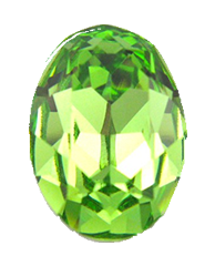 Swarovski 4120 18x13mm Oval Stone - Peridot