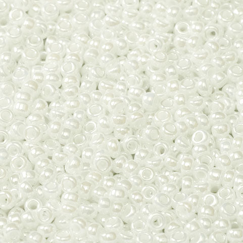 MIYUKI #11 Seed Bead - 11-420 White Pearl Ceylon - 10 gms