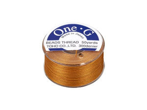 Toho One-G Beading Thread - 50 yards - Orange
