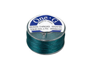 Toho One-G Beading Thread - 50 yards - Deep Green