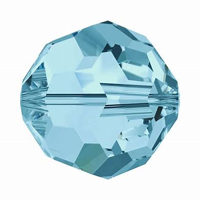 Swarovski 5000 Round - 6mm - Aquamarine - 20 pcs