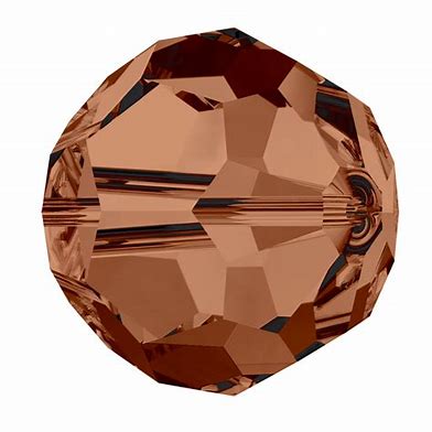 Swarovski 5000 Round - 6mm - Smoked Topaz - 20 pcs