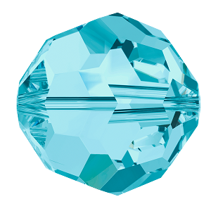 Swarovski 5000 Round - 3mm - Aquamarine - 20 pcs