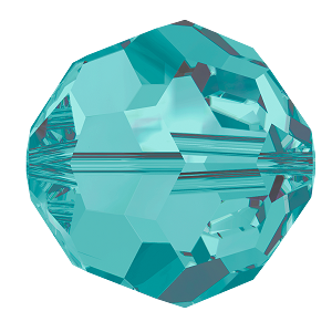 Swarovski 5000 Round - 4mm - Blue Zircon - 20 pcs