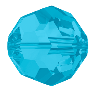 Swarovski 5000 Round - 4mm - Caribbean Blue Opal - 20 pcs