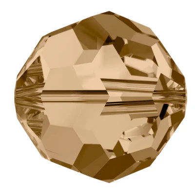 Swarovski 5000 Round - 6mm - Golden Shadow - 20 pcs
