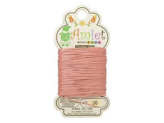 Amiet Beading Cord - 6 - Salmon - 20 metres