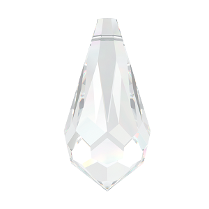Swarovski 6000 - 15x7.5mm Drop Pendants - Crystal - Pack 2