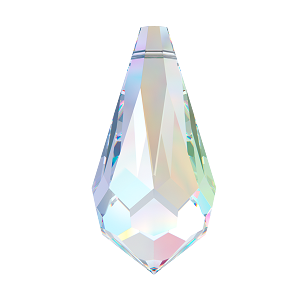 Swarovski 6000 - 13x6.5mm Drop Pendants - Crystal AB - Pack 2