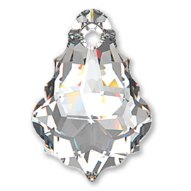 Swarovski 6090 - 22x15mm - Baroque Pendant - Crystal