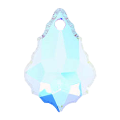 Swarovski 6090 - 28mm - Baroque Pendant - Crystal AB
