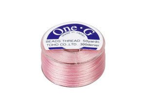 Toho One-G Beading Thread - 50 yards - Pink