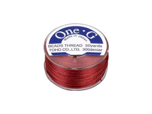 Toho One-G Beading Thread - 50 yards - Red