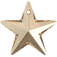 Swarovski 6714 - 20mm - Star Pendant - Golden Shadow