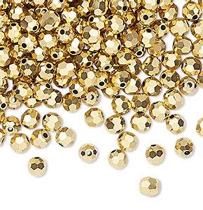 PRECIOSA 4mm Rounds - Aurum Full - 72 pcs ( 1/2 gross)